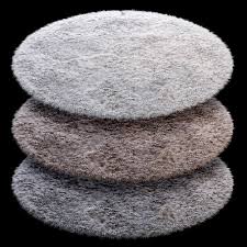 round fluffy carpet 08 the