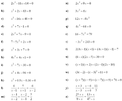 Quadratic Equation Questions With Solutions