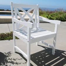 If you too are looking to buy bedroom furniture then wooden street is your destination. Siesta White Flower Pattern Wood Garden Armchair Patio Dining Chairs Patio Chairs Wood Patio