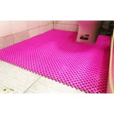 non slip bathroom floor mat pink