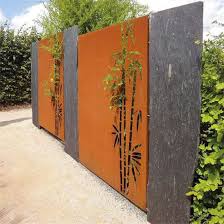 Corten Steel Garden Privacy Fence Panel