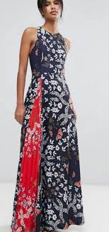 ted baker kyoto garden maxi contrast