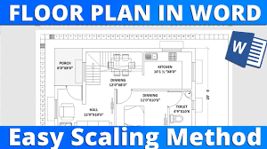 floor plan in microsoft word using easy