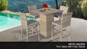 Patio Bar Table Set 5 Piece Bar Table