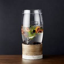oregon glass drink dispenser with