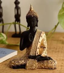 Buy Sitting Monk Buddha Statue Home