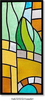 stained glass with abstract pattern