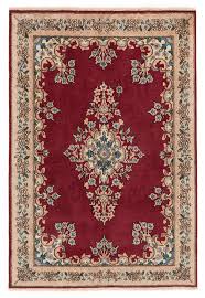 kerman persian rug red 146 x 100 cm