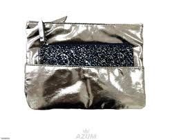 sephora silver double cosmetic bag