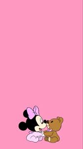 minnie mouse in pink wallpaper