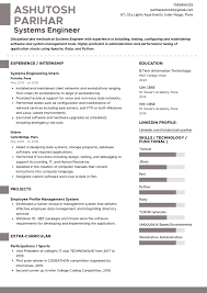 sle resume of systems engineer with