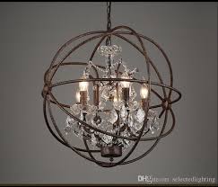 Vintage Crystal Chandelier Rustic