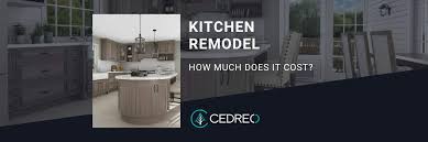 the cost of a kitchen remodel cedreo