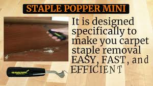 removing stair carpet staples