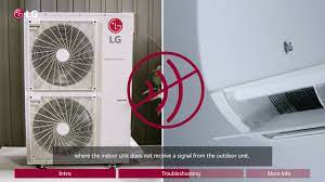 lg air conditioner room a c error
