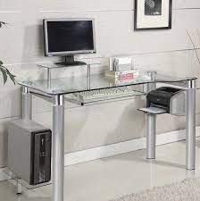modern desktop computer desk clear