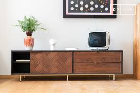 Neutra Dark Wood Tv Cabinet A Subtle