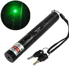 green laser light black