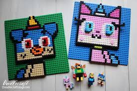 Lego Unikitty Puppycorn Pixel Wall Art