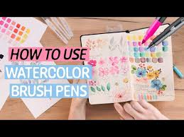 How To Use Brush Pens Correctly