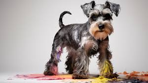 artistic schnauzer dog wallpaper by patrika