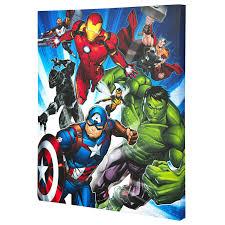 16x20 marvel avengers group shot canvas