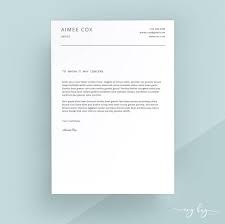 Simple Cover Letter Template Cover Letter Letterhead Word Template Simple Cover Letter Instant Download Matching Resume Available