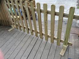 Portable Wooden Picket Fence Panel 6ft