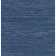 Navy Blue Classic Faux Grasscloth L