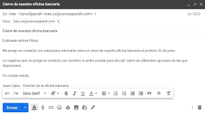 how to write an email in spanish like a