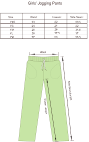 Size Charts For Products Projoy Sportswears And Apparel