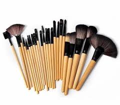 plastic makeup brushes set of 24