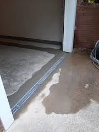 Water Management Under The Garage Door