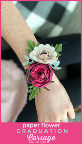 make a paper flower corsage for