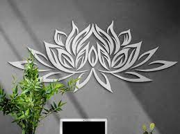 Lotus Flower Wall Art Yoga Sign 3d Wall