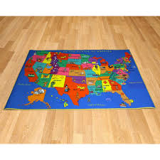 printed carpet united states map