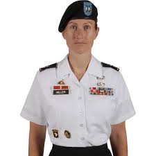 womens army service short sleeve