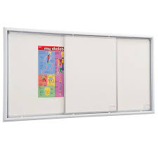 Whiteboard With Sliding Panels For