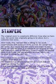 New stories from former One piece editors about previous films [Stampede,  Gold, Strong world] : r/OnePiece