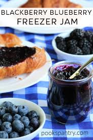black and blueberry freezer jam recipe
