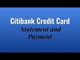 citibank credit card payment and