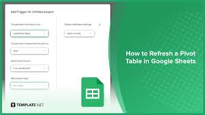 how to refresh a pivot table in google