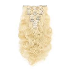 100% cuticle intact remy human hair. Blonde 613 Body Wave Clip In Hair Extensions