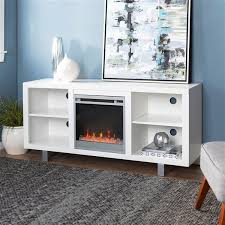 Walker Edison Modern Fireplace Tv Stand