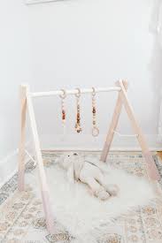diy wooden baby gym and toys for little