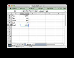 Tutorial 1 Create A Simple Xlsx File