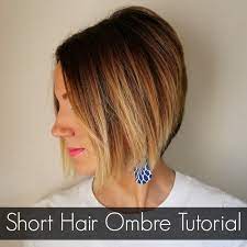 Consider starting below your jawline in you have long or medium hair. Short Hair Ombre Tutorial How To Do Ombre At Home One Little Momma