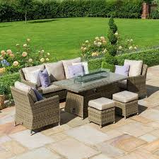 Winchester Sofa Rattan Dining Set With
