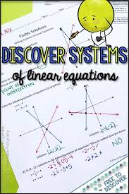 Systems Of Linear Equations Worksheets