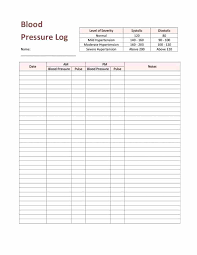 Blood Pressure Tracking Sheet Best Of Daily Log Templates Excel Word